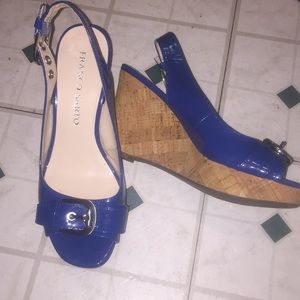Franco Sarto Blue Sandals